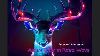 RMM - Azure Deer in Retro Wave