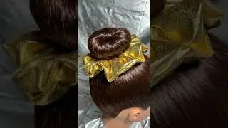 Scrunchies in Brilliant Metallic Colors  #scrunchies #scrunchiestyles #hairstyle