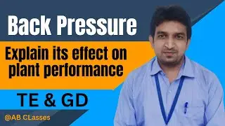 what is back pressure in condenser ? explain its effect on plant performance