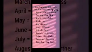 ACCORDING TO YOUR BIRTHDAY MONTH WHAY YOU NEED MOST RIGHT NOW..! IN 2026...