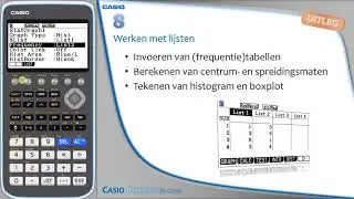 Casio fx-CG50 - Video 8   Werken met lijsten