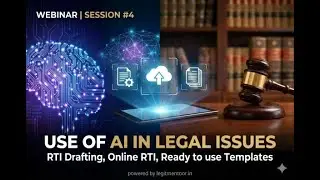 Use Of AI  RTI Drafting  Online RTI  Ready to use Templates ( 11-jan-2026 online session)