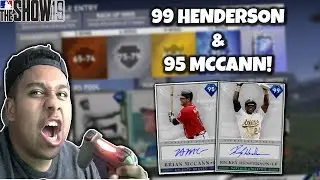 99 RICKEY HENDERSON AND 95 MCCANN JOINS THE SQUAD!! MLB The Show 19 Battle Royale
