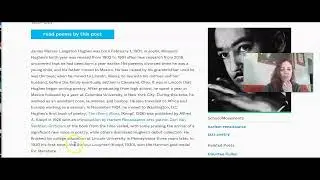 Black History Month: Poems by Hughes