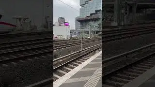 German ICE Train Approaching Berlin Germany.