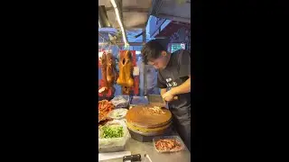 🔴live: China's Street Food Delights: Tasting Traditional Roast Goose on the Street