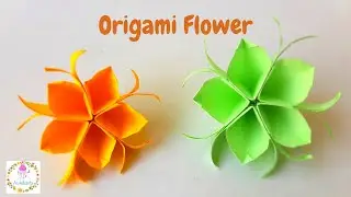 How to make Origami Flowers | Easy Origami for Beginners | #Origami #OrigamiFlowers | Aureliarts