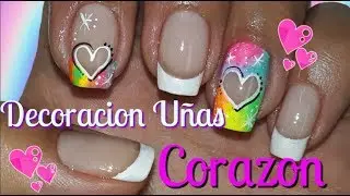 💘Decoración de uñas Corazones💕/ Nail decoration Hearts