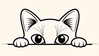 Como Desenhar um gatinho fofo
