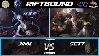 Jinx VS Sett   [Riftbound Gameplay Round 1]