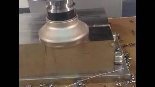Фрезерная обработка фрезой D125mm на станке KITIGAWA LVC-1160