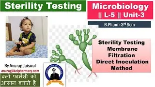 Sterility Testing - Membrane Filtration & Direct Inoculation Method / L-5 Unit-3 Microbiology 3rd