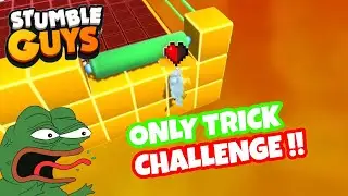 Only TRICK Challenge (HARD) In Stumble Guys Legendary Block Dash in HIndi