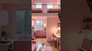 All Pink Dream Room &ndash; Aesthetic Pink Interior Tour 🌸💗 #homeinteriordesign #loftapartmenttour #home