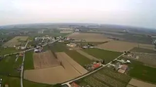 Una vista dall'alto con drone di Arzeri, Salgareda (TV)