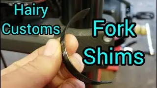 Installing Hairy Customs Softail Fork Shims on my Fat Bob... maybe