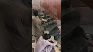 Railing Glass Fixing #house #modernrailing #staircase #railingdesign #art #2023 #glassrailing