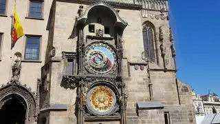 Prag die astronomische Uhr am Rathaus