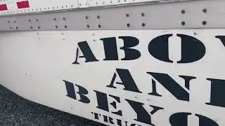 Working on trailer skirts