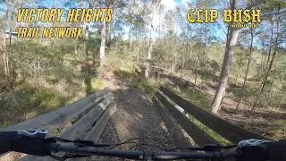 Dodging Puddles at Victory Heights Mountain Bike Trail Network (MTB)
