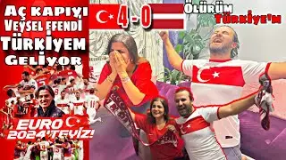 TÜRKİTE 4-0 LETONYA / FANATİK AİLEDEN TÜRKİYE MAÇINA TEPKİ / EURO2024'TEYİZ