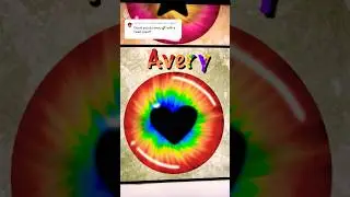 eye series | avery🌈| #shorts #procreate #digitalart #shortsviral #satisfying #art #series