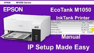 Epson M1050 Manual IP Setup | Network Settings Step-by-Step Guide