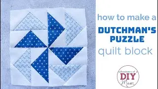 Dutchman's Puzzle Quilt Block Tutorial with EASY Flying Geese Method