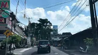 Sunny Drive Through Bali | Beautiful Roads and Tropical Vibes of Indonesia 🇮🇩