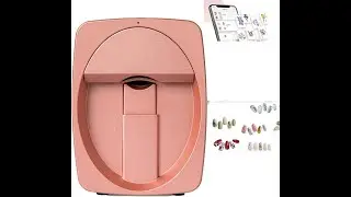 Portable Smart Nail Printer Review DIY 3D Nail Art at Home in 30s! 1000+ Designs