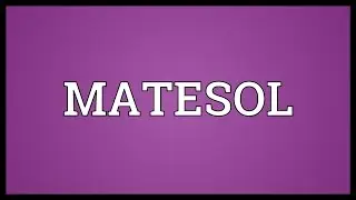 MATESOL Meaning