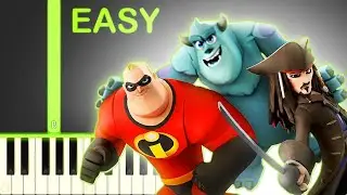DISNEY INFINITY THEME - EASY Piano Tutorial