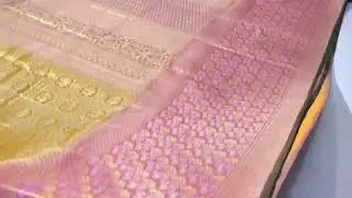 New arrival Exclusive wedding collection pure kanchipattu tissue edge to edge Meenakari patterns