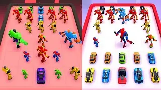 Merge Master Robot vs Monster:  Epic Battle, Robots Merge Cars Games