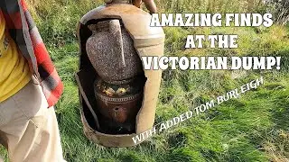 Amazing old rubbish dump finds just lying there - far too much to carry home!!