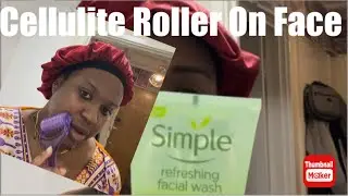 Cellulite roller on face to lift face overnight| Quick results] #face #skincare Samanthaaa Cabey