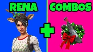 ☃️SKIN RENA FORTNITE COMBOS FORTNITE CAP&Iacute;TULO 2 SAQUEADORA DO NARIZ VERMELHO COMBOS TRYHARD FORTNITE