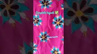 best kasida design 🌼 complete lugadi ✅ #embroideryart #embroiderylover #kasida #art #odhani #shorts