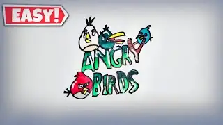 I DRAW An Easy ANGRY BIRDS Image❤️👍#hindi #easy #viral