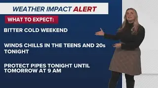 New Orleans Weather Impact 10pm: Wind chills in the teens and pipe freeze concerns this weekend