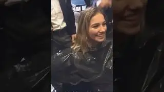 Girl gets a Headshave bald with Clippers  #bald #headshave #hairstyle