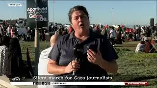 Silent march for Gaza journalists:  Mariska Botha reports