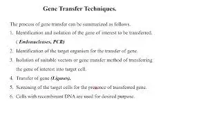 05: Gene transfer techniques (Direct and indirect)