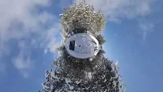 Insta360 One X in Tiny Planet Mode UHD Home Made Music.  Using the Delkin triple mount.