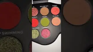Makeup Revolution x Finding Nemo P. Sherman Palette Swatches #makeuprevolution #makeup #swatches