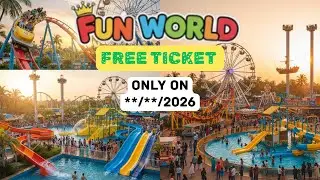 FREE TICKET OFFER ! Fun World Amusement Park at Bangalore 2025 |Water World #funworld #amusementpark