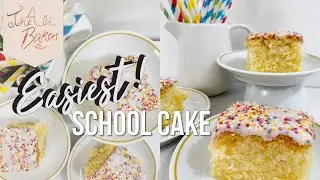 EASIEST school cake recpie! #shorts