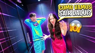 O Elevador Parou Com A Luna e o Heitor! 😨