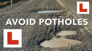 Избегайте выбоин на дороге во время вождения.
