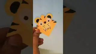 Easy Bookmark Ideas Tiger #Shorts #youtubeshorts